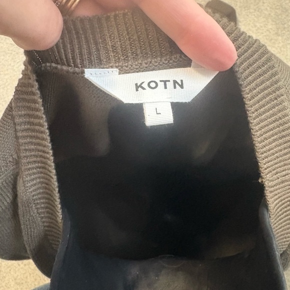 KOTN Olive Knit Tank MIDI dress - Picture 3 of 3